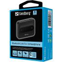 Sandberg Bluetooth adapteris 450-13, 5.3, 10m, 1 &scaron;altinis 2 ausinėms, 3.5mm, USB-C, iki 6h, iki 3h