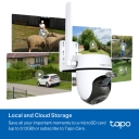 TP-Link Tapo C501GW 4G LTE lauko pasukama ir pakreipiama IP kamera 1080P Full HD 360&deg; panorama IP66 Balta