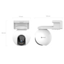 Ezviz HB8 PTZ CS-HB8-4MP V&auml;listingimustes IP65 4MP 2K Nutikas Aku Kaamera 360&deg; P&ouml;&ouml;ramisega MicroSD / &Ouml;&ouml;n&auml;gemine Valge