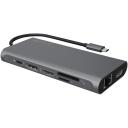 Raidsonic dokk IB-DK4050-CPD, 1xRJ-45, 1xUSB 3.0 Type-C, 2xUSB 3.0, 2xHDMI, Ethernet LAN
