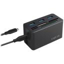 Logilink Mini-doks CR0046, 3x USB 3.0 Type-A, SD, microSD, M2, MS, CF, 5 Gbit/s, Plug-and-play
