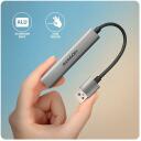 Axagon USB keskjaam HUE-STA 4 porti, 1&times; USB-C 480Mbps, 3&times; USB-A 5Gbps, kaabel 12 cm