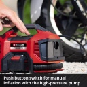 Bezvadu gaisa kompresors PRESSITO 18/21, EINHELL, 4020467, 18 V, digitālais spiediena rādītājs, automātiskā izslēg&scaron;anās funkcija