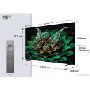 Tcl телевизор 115C7K 115" 4K Ultra HD, QD-Mini LED, 3000 cd/m&sup2;, 144Hz, Smart TV, Dolby Vision IQ, Onkyo 4.2.2