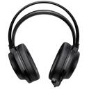 Onikuma austiņas X92 Black, 20 &Omega;, 50 mm, 113 dB, 2.2 m, multidirekcionalais mikrofons, 360&deg; rotācija, RGB apgaismojums