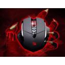 A4Tech optiskā pele V7m A4TMYS43940, 3200DPI, 8 pogas, 1.8m vads, USB, 1000Hz, sarkana apgaismojums, spēļu pielietojums