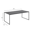 Kafijas galdiņ&scaron; INFINITY 120x60xH48cm, melns marmors AC88216 Allit