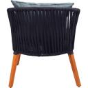 Besk tool 9138465, 60cm x 70cm x 75cm, akaatsiapuit, 1 istekoht, padjad 6cm, hall v&auml;rv