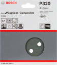 Slīppapīr akmenim PEX/GEX D=125mm, K 320, 5 gab., Ekscentra slīpma&scaron;īnām PRO F355 SLĪPDISKS, 2608605120 BOSCH