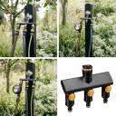 Ūdens sadalītājs ar spiediena regulatoru, FISKARS, 1070578, 3 veidi, universāls savienotājs