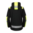 Hi-vis softshell jaka Astra, melna/dzeltena, M, Pesso