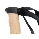 Trekking poles 'Micro-Fold', Origin Outdoors, R020180, 120-135 cm, melni, viegls alumīnijs, ergonomisks korķa rokturis
