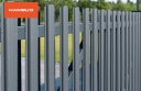 Профилированные металлические штакеты Polo PMx2 RAL7016 (матовый cерый антрацит) POLO_PMx2_RAL7016