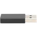 Digitus USB adapteris AK-300524-000-S, 3A, 5Gbps, 24 pin USB-C female, 4 pin USB Type A male, melns
