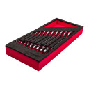 DIVPUSĒJO UZGRIEŽŅU ATSLĒGU PUTU IELIKTŅU KOMPLEKTS, 10 PC DOUBLE OPEN END SPANNER FOAM INSERT SET, 4932493629 MILWAUKEE