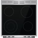 Gorenje Elektriline pliit GECS6C70XC, 60 cm, 71 l, 2200W, 1200W x 2, 1800W, Keraamiline pliit, Aqua Clean, Kiire kuumus
