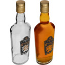 Browin pudele, 0.5 L, 631724, 500.0 ML, ar skrūvējamu vāciņu, 4 gab. komplekts, dekoratīvs 'Whisky' prints