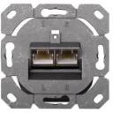 Digitus sienas ligzda DN-9006-N, 80mm, 80mm, 2xRJ45, 250MHz, 1GbE, ekranēta, balta RAL 9010