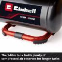 Einhell Power X-Change juhtmevaba kompressor TE-AC 18/75 Li OF-Solo 4020410, 18 V, 5 L, 8 bar, 75 l/min, 2 manomeetrit