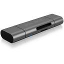 Raidsonic Ārējais kar&scaron;u lasītājs IB-CR200-C, 1xUSB 2.0, 480 Mbit/s, Micro SDHC, Micro SDXC, SD, SDHC, SDXC, MMC
