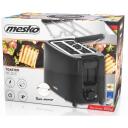 Mesko Toaster MS 3220, 750 W, 2 pesa, plastkorpus, must, 6 pruunimisastet, automaatne v&auml;ljal&uuml;litus