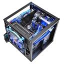 Thermaltake Core V1 MiniITX Korpus CA-1B8-00S1WN-00, 20cm, must, 2x2.5'' sisemised, 2x80mm taga, 2xUSB 3.0
