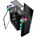 Gembird Fornax 4000 ARGB Datora korpuss CCC-FC-4000, 330mm, 200mm, 430mm, 4.4kg, Tempered glass, SPCC, 2x2.5" bays