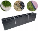 Plastic grass board, black, 100 x 6 cm 861143
