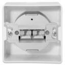 Digitus sienas ligzda DN-9006-N, 80mm, 80mm, 2xRJ45, 250MHz, 1GbE, ekranēta, balta RAL 9010