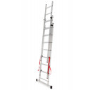 ALUMINIUM TRIPLE SECTION MULTI-PURPOSE LADDER 3x8 150kg AW23080 AWTOOLS