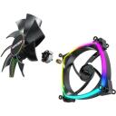 Montech Datora korpuss ventilators AX140PWM BLACK, 140mm, 4-pin, 12V, 27.9dB, 90.5cfm, 540-1760RPM, RGB apgaismojums