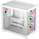 Deepcool CG530 4F WH Корпус R-CG530-WHADA4-G-1, 7, 3.5, 2.5, 399mm, 440mm, 285mm, белый, закаленное стекло