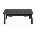 Gembird Regulējams statīvs MS-TABLE-D-01, 20kg, 100-140mm augstuma regulē&scaron;ana, 1 atvilktne, melns