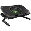 Genesis Klēpjdatora dzesē&scaron;anas statīvs OXID 850 NHG-1858, 5 ventilatori, 2xUSB 2.0, RGB apgaismojums, regulējams slīpums