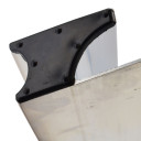 H-TIPa TRAPEZOIDĀS ALUMĪNIJA MALAS RĪKS 250cm, iekļauti galu aizsargi, AWBL25165, Polija