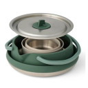 Salokāms trauku komplekts DETOUR Stainless Steel Kettle Cook Set, 9327868158539 SEA TO SUMMIT