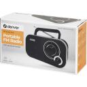 Denver Raadio vastuv&otilde;tja TR-51 Black 111101000650, 0.7kg, 138mm, 81mm, 96mm, FM, analoog, v&auml;line antenn, AC 230V, aku