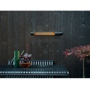 Lauko šildytuvas su sieniniu laikikliu ir nuotolinio valdymo pultu OH2000ULGPSLIM 2000 W Juodas IP65 77,7×14,4×8,3 cm Mill