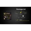 Nitecore HA15 UHE LED žibintuvėlis, 400 lm, 43 g, 6 lempų, 1100 mAh baterija, USB įkrovimas, 114 h veikimo laikas
