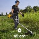 STIGA BC 760 B benzīna trimmeris un krūmgriezis garas zāles krūmu un aizaugu&scaron;u vietu pļau&scaron;anai 52.8cm&sup3; 1.7kW 45cm digitālais displejs 283524008/ST3