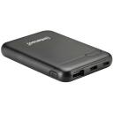 Intenso Power Bank 7313520 5000 mAh, Li-Pol&uuml;meer, 2x 5V-2.1A, USB-A, USB-C, microUSB, must