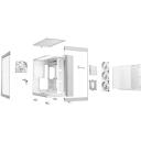 Be Quiet Midi Tower BGW68, 4 вентилятора, 2x 2.5, 1x 3.5, 450 мм глубина, 305 мм ширина, 455 мм высота, белый цвет, ARGB