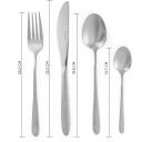 Russell Hobbs Galda piederumu komplekts BW04303EU7, 24, Sudraba krās., Nerūsējo&scaron;ais tērauds, 6 naži, 6 dak&scaron;iņas, 6 deserta karotes