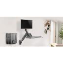 Maclean seinakinnitus LCD monitorile ja klaviatuurile MC-838, 9kg, 17-32'', VESA 75x75, 100x100, must, gaasivedru reguleerimine