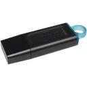 Kingston DataTraveler Exodia DTX/64GB, 64 GB, USB Type-A, USB 3.2 Gen 1, kaanekujuline, must t&uuml;rkiissiniste aktsentidega