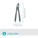 Gardena P&uuml;gamisriist EnergyCut Pro S 12050-88, 50mm, 1135g, ergonoomiline k&auml;epide, t&auml;psed terad, valmistatud Saksamaal