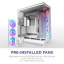 Nzxt Korpus H9 Flow RGB CM-H92FW-R1, 3x140mm esiventilaatorid, 1x120mm tagumine ventilaator, 420mm radiaatorid