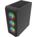 Fury Kaste SHOBO SH4F RGB NFO-2154, 2x3.5", 2x2.5", Midi-Tower, 7 papla&scaron;inā&scaron;anas slots, melna