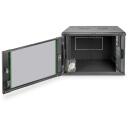 Digitus Sienas montāžas skapītis DN-19 09-U-EC-SW, 60cm, 45cm, 50.5cm, 9U, melns, cinkotas sliedes