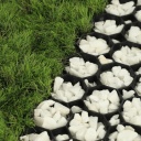 Melnā plastmasas bruģakmens MULTI GRID, BRADAS, KRMG40, 600x600mm, 40mm augsts, 100% pārstrādājams materiāls